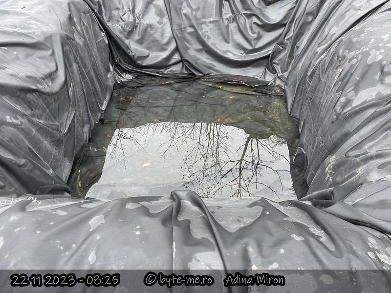 Iaz acoperit cu EPDM